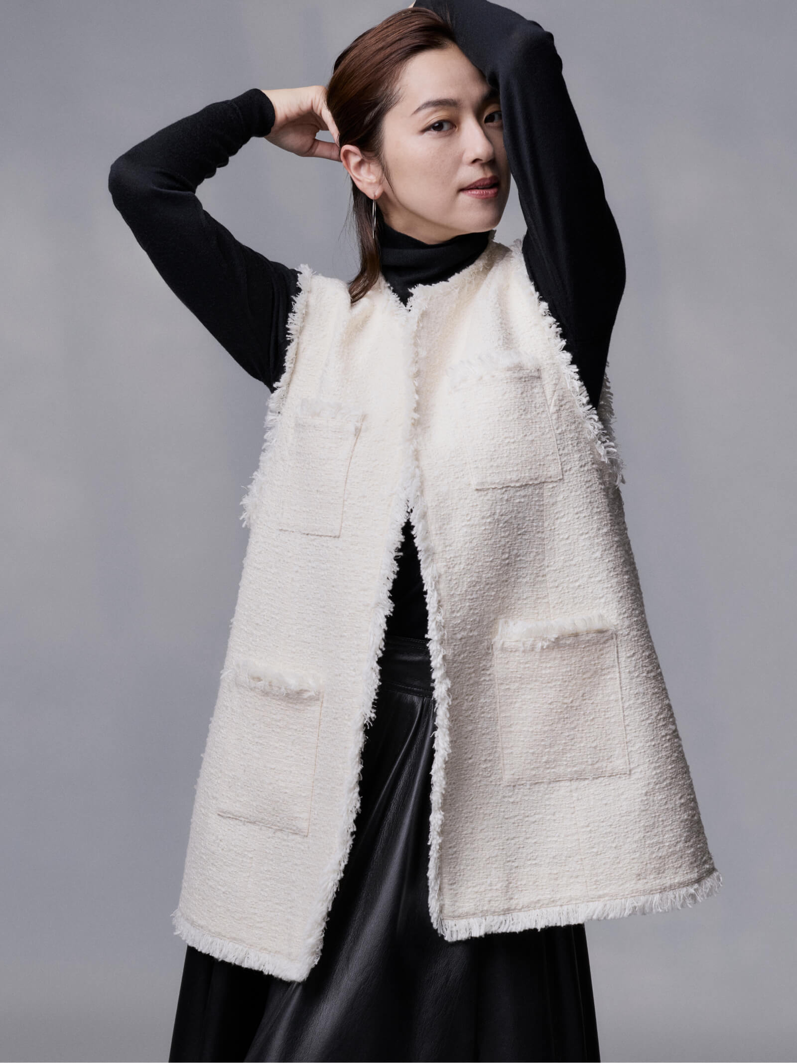 かっこよく着られてかわいさもある、頼れるジレ