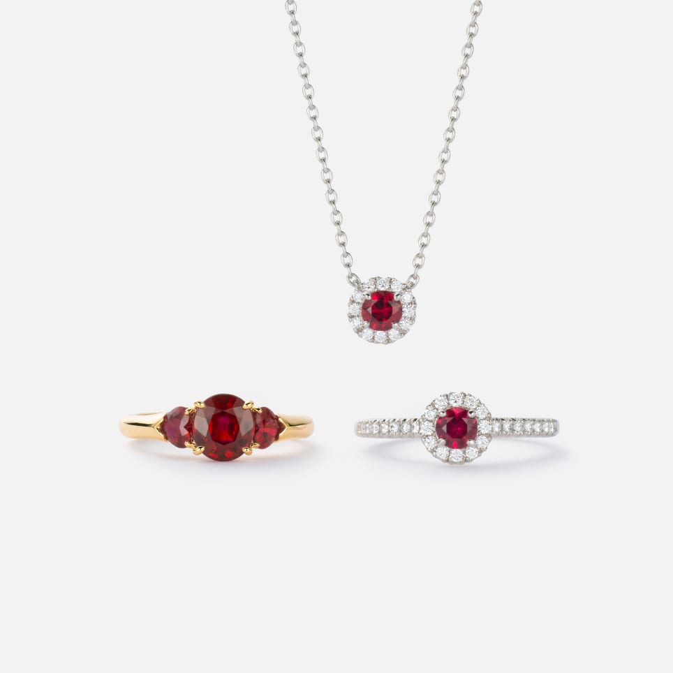 WAKOオリジナルの ルビージュエリー