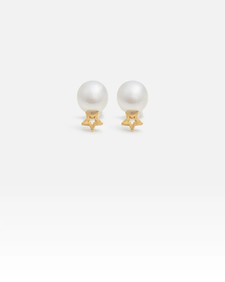 プティ コリエ ピアス 「トゥインクル プティ」 ホワイト