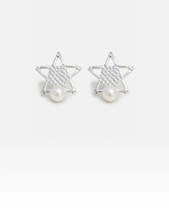 リロ ピアス〈star〉シルバー