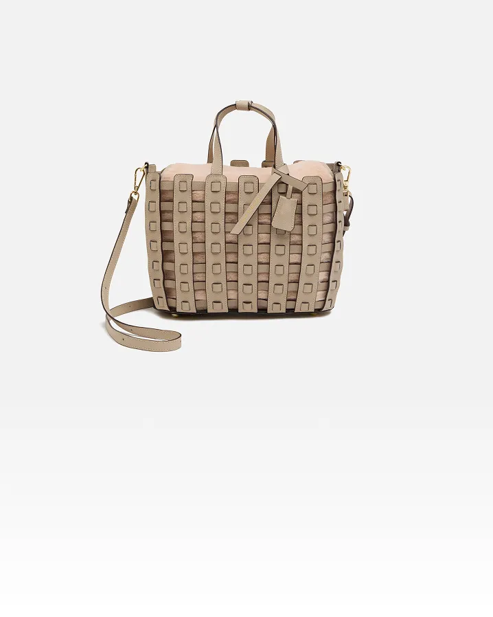 mica della valle メッシュトートバッグ ライトベージュ