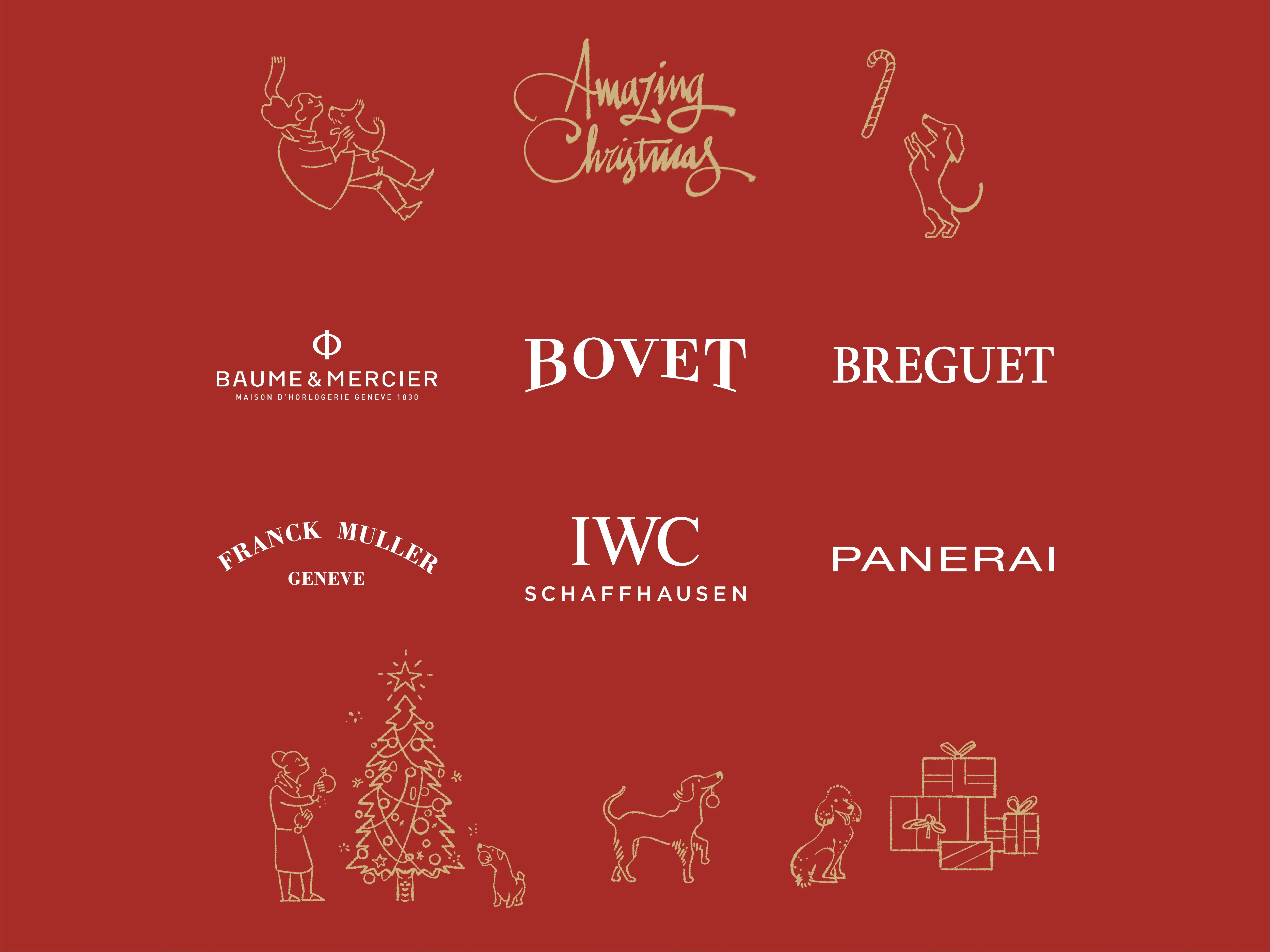 Amazing Christmas BAUME & MERCIER BOVET BREGUET FRANCK MULLER IWC PANERAI
