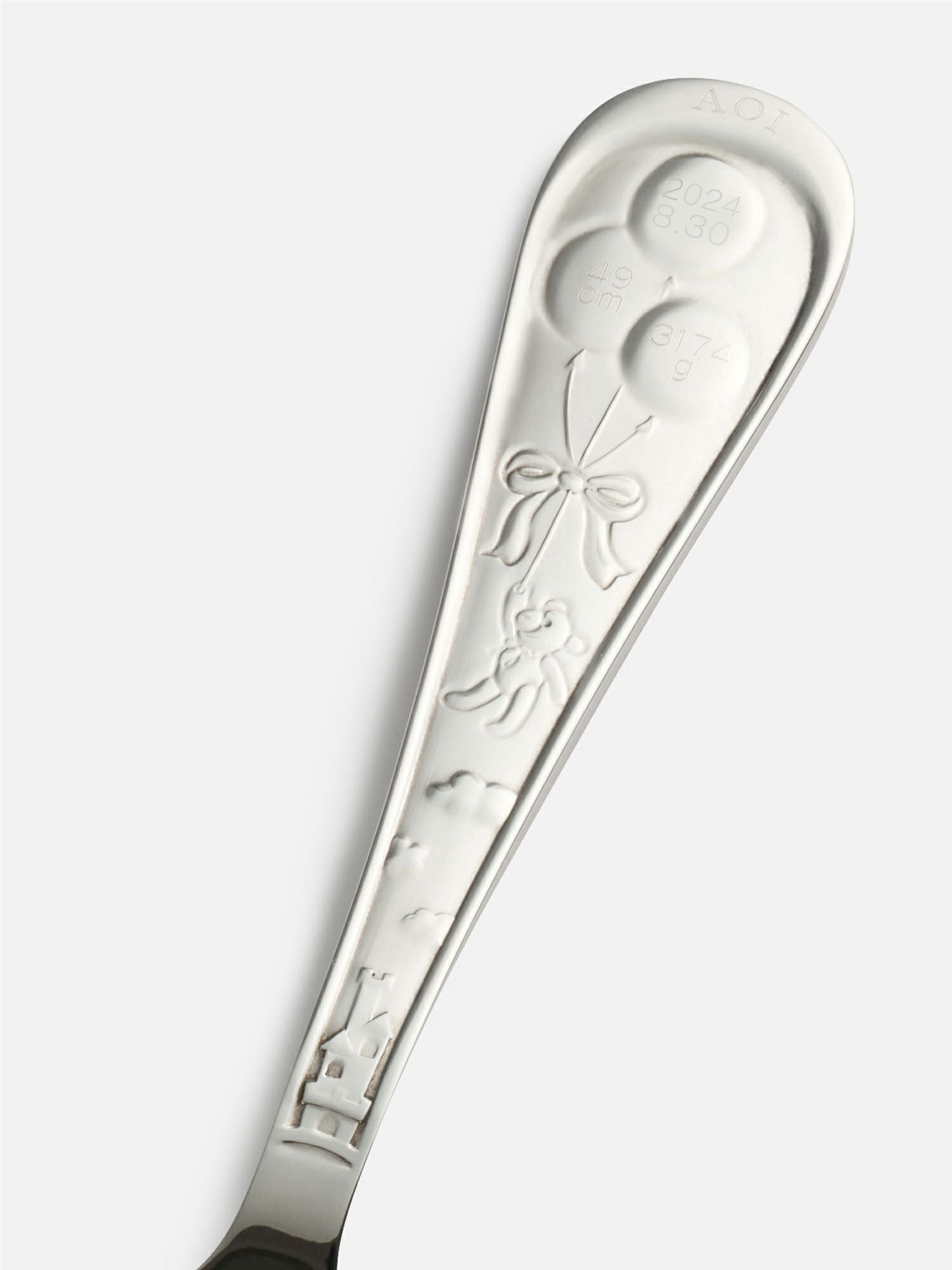 名入れ加工】銀仕上げ クマお誕生日スプーン |ベビーグッズ | WAKO公式