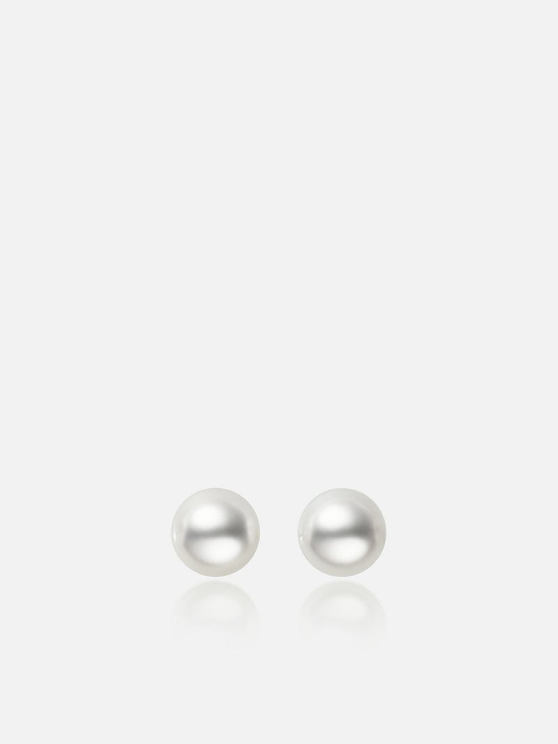 ピアス〈PT アコヤ真珠〉