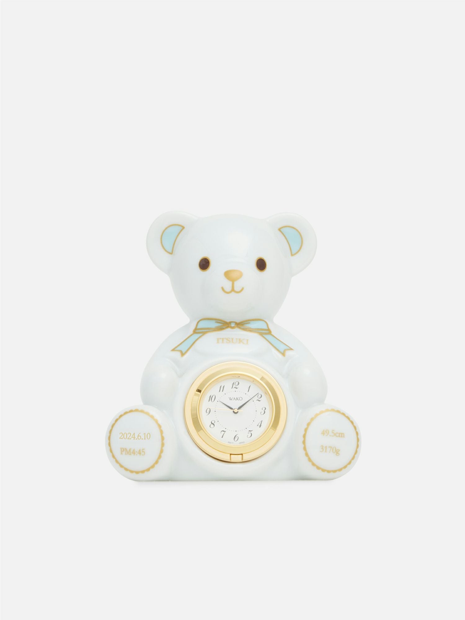 名入れ加工】WAKOクロック（クマ）〈SG031L〉 |名入れができるお品