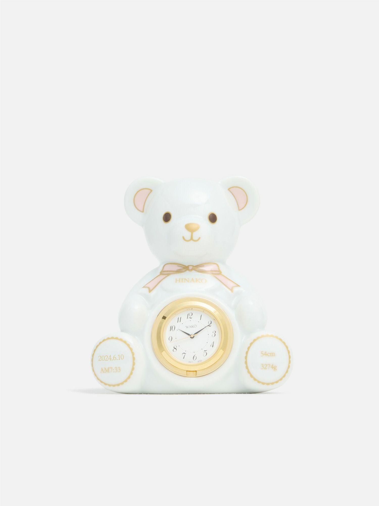 名入れ加工】WAKOクロック（クマ）〈SG031L〉 |名入れができるお品