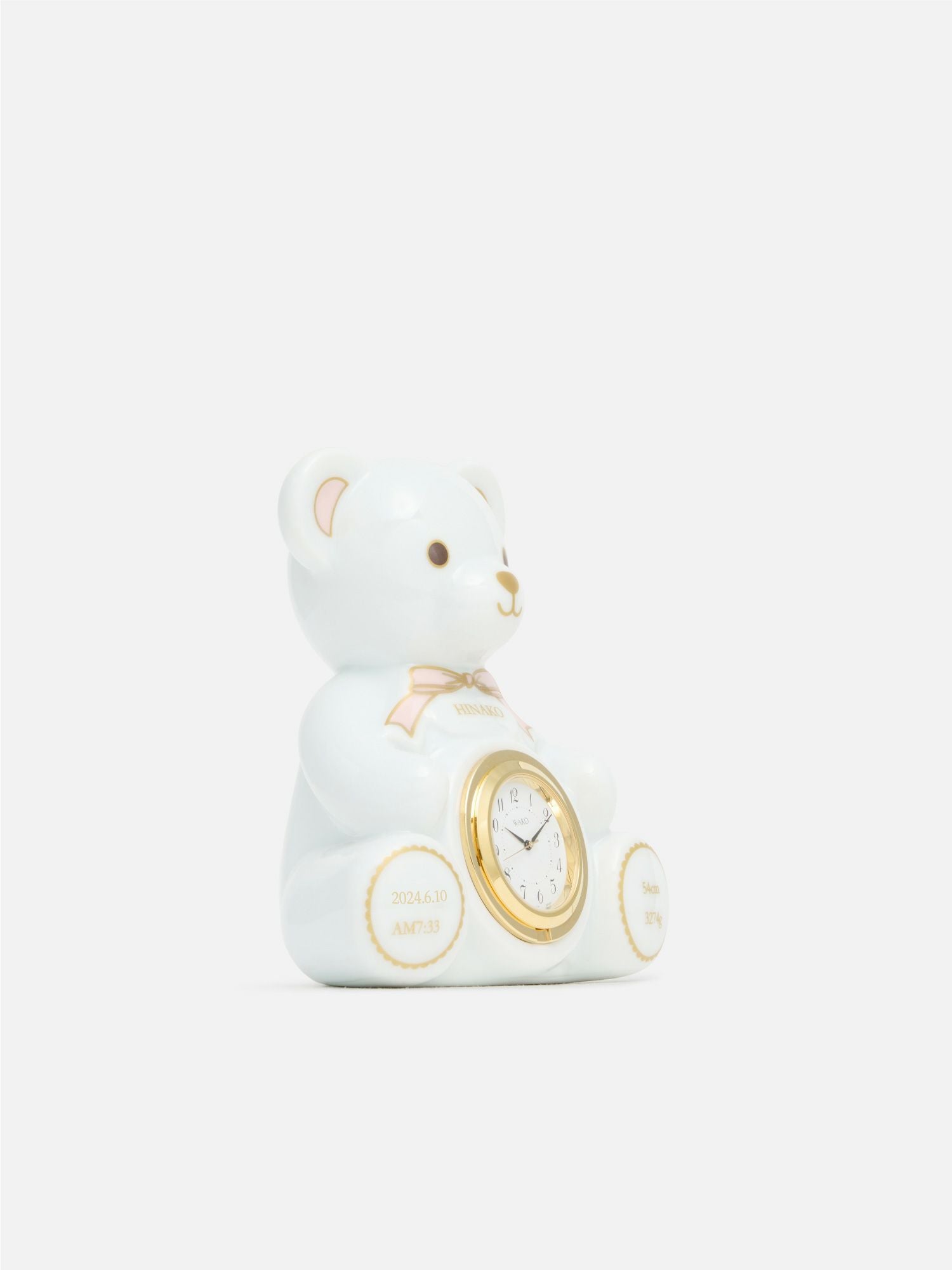 名入れ加工】WAKOクロック（クマ）〈SG031P〉 |名入れができるお品