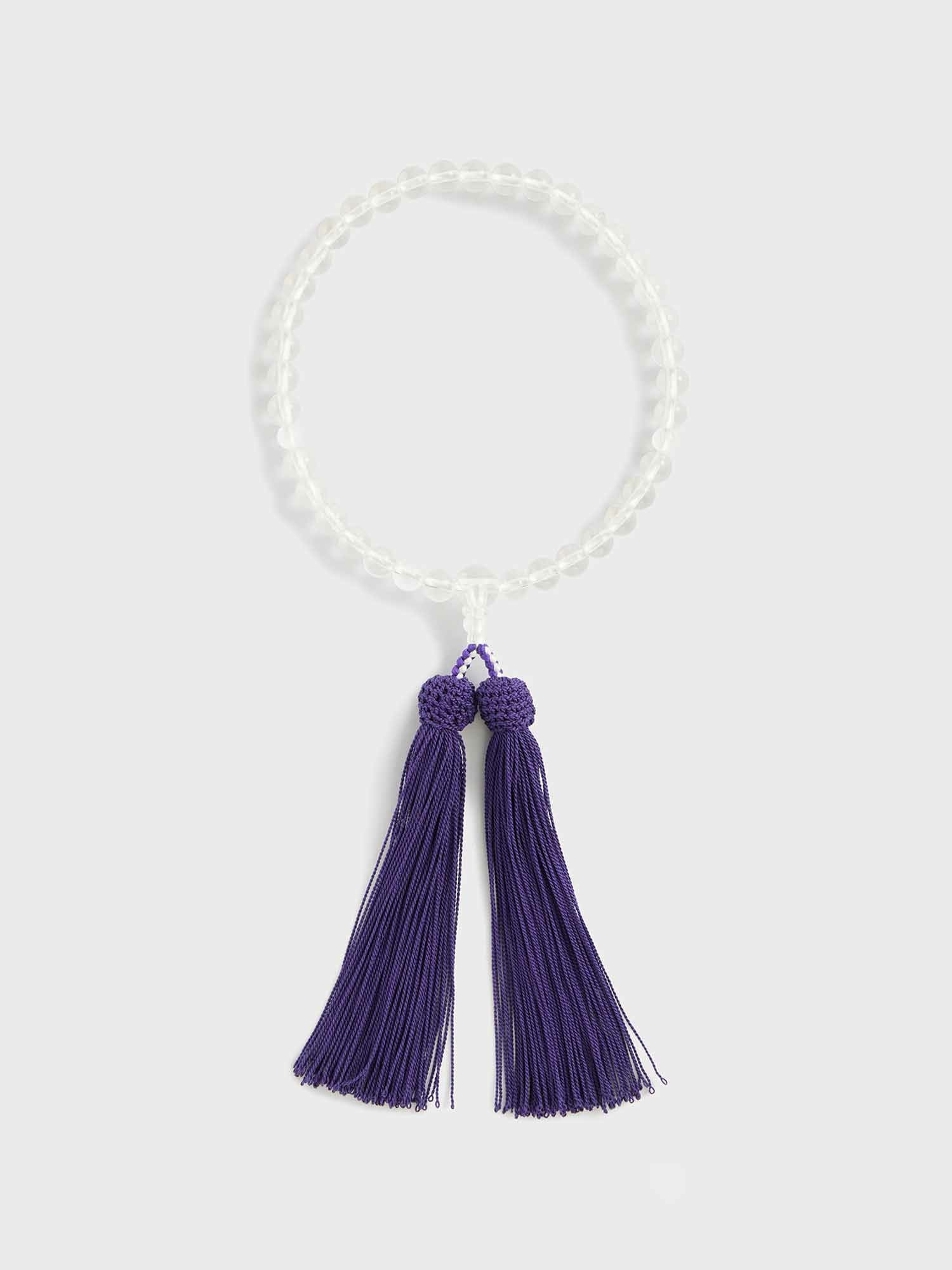 安田松慶堂 念珠〈水晶 共仕立・女性用〉 |小物（袱紗、数珠、手袋