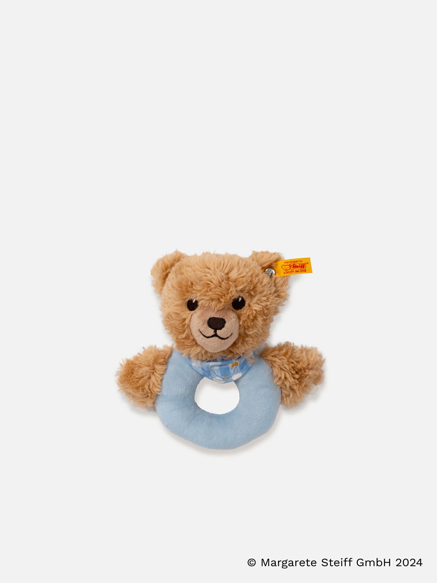 Steiff シュタイフ　上下セット　ブルー　90サイズ　100サイズ シュタイフ グリップトイ 「おやすみクマちゃん」（ブルー） |ベビー