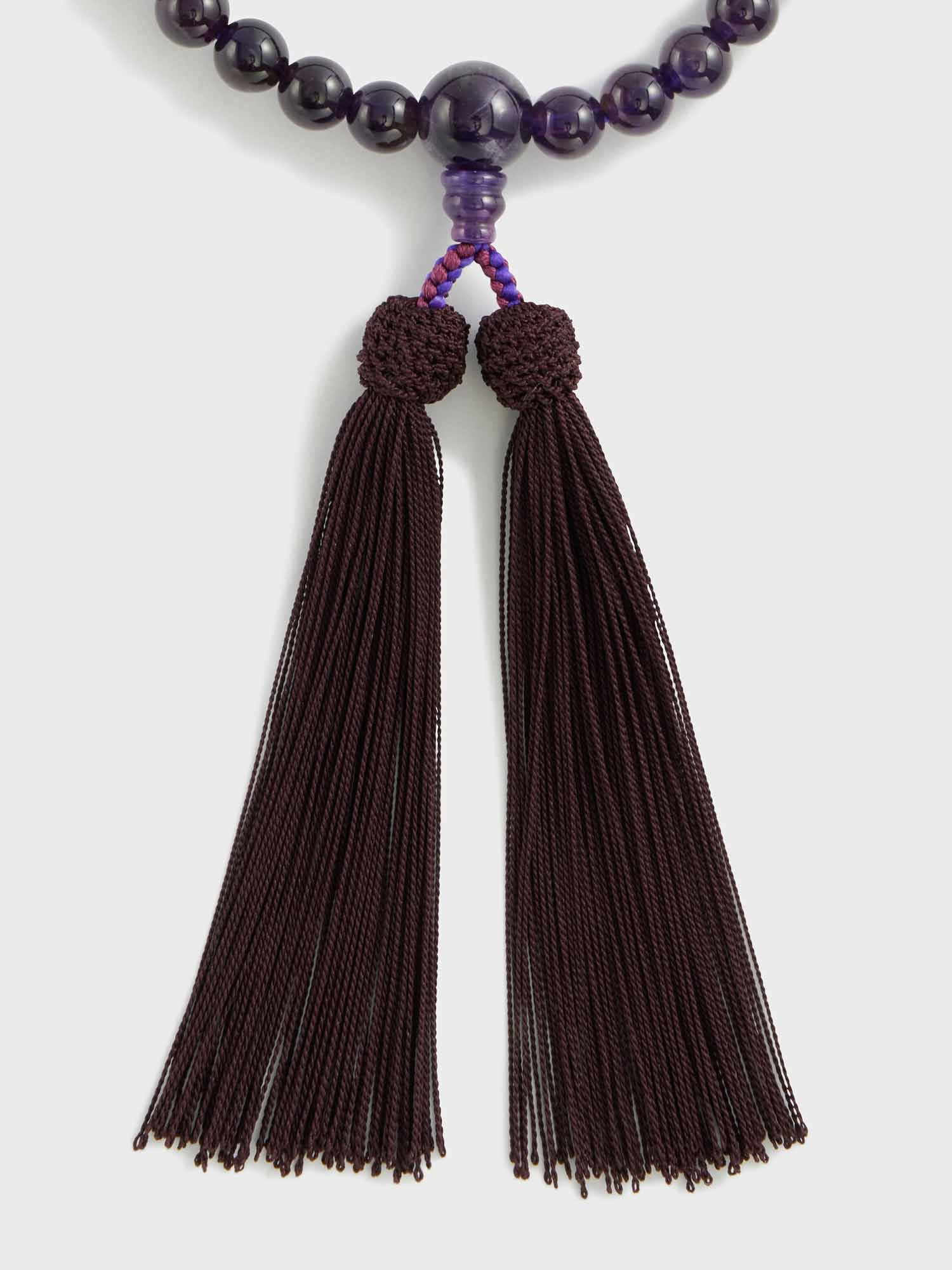 安田松慶堂 念珠〈紫水晶 共仕立・女性用〉 |小物（袱紗、数珠、手袋