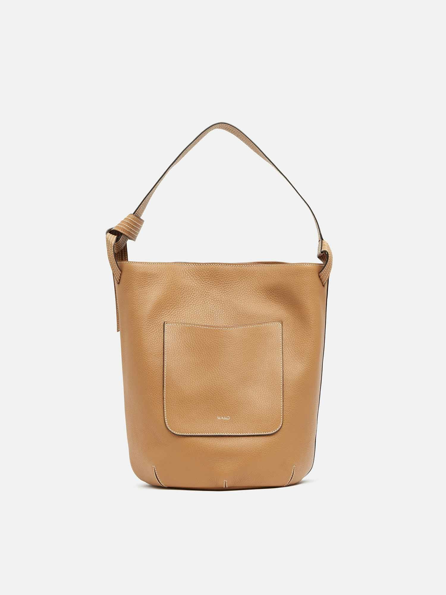 WAKO×MAURO GOVERNA バッグ WAKO CALLIE MISO ラージ キャメル