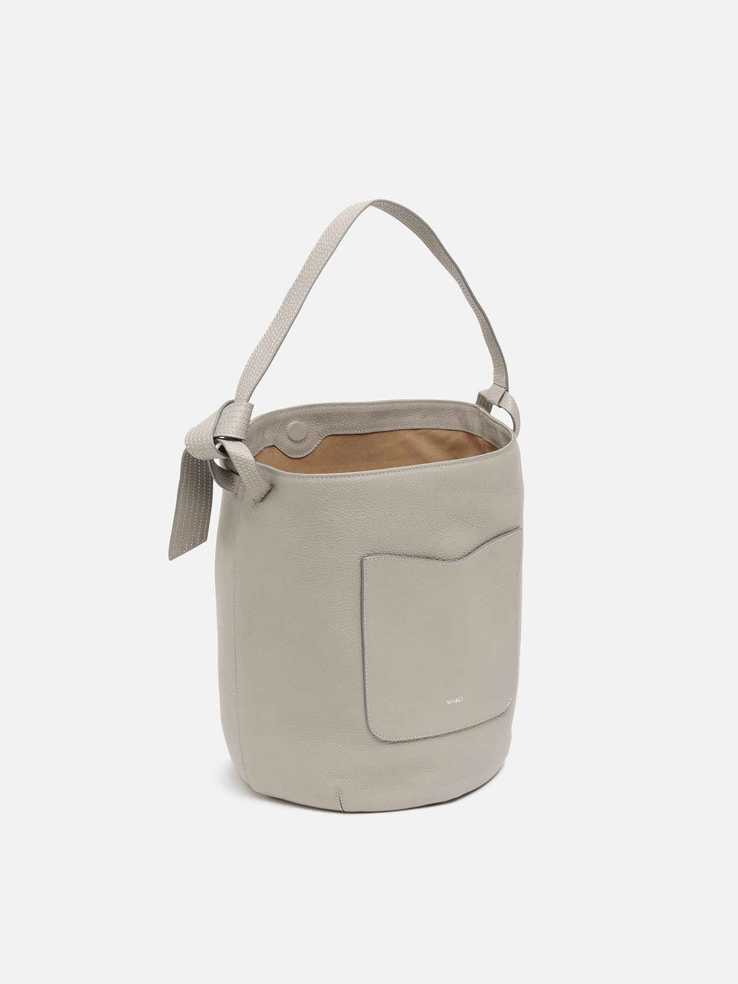 WAKO×MAURO GOVERNA バッグ WAKO CALLIE MISO ラージ ミディアムグレー