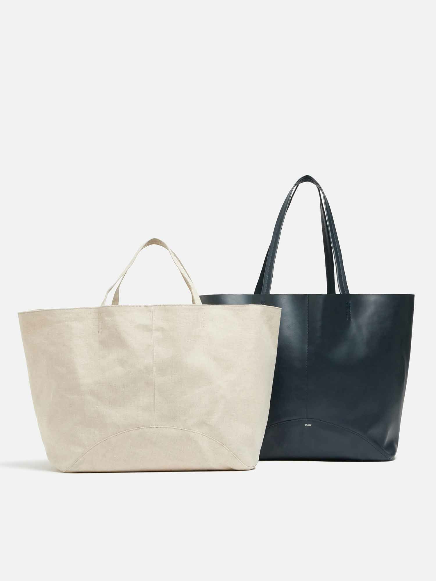 MANACO トートバッグ ラージ ネイビー |トートバッグ | WAKO公式