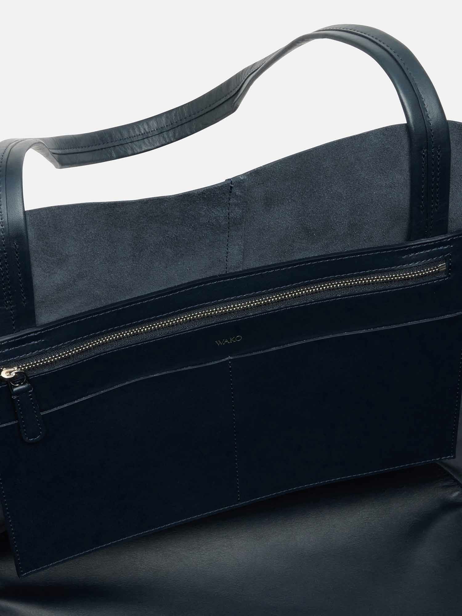 MANACO トートバッグ ラージ ネイビー |トートバッグ | WAKO公式