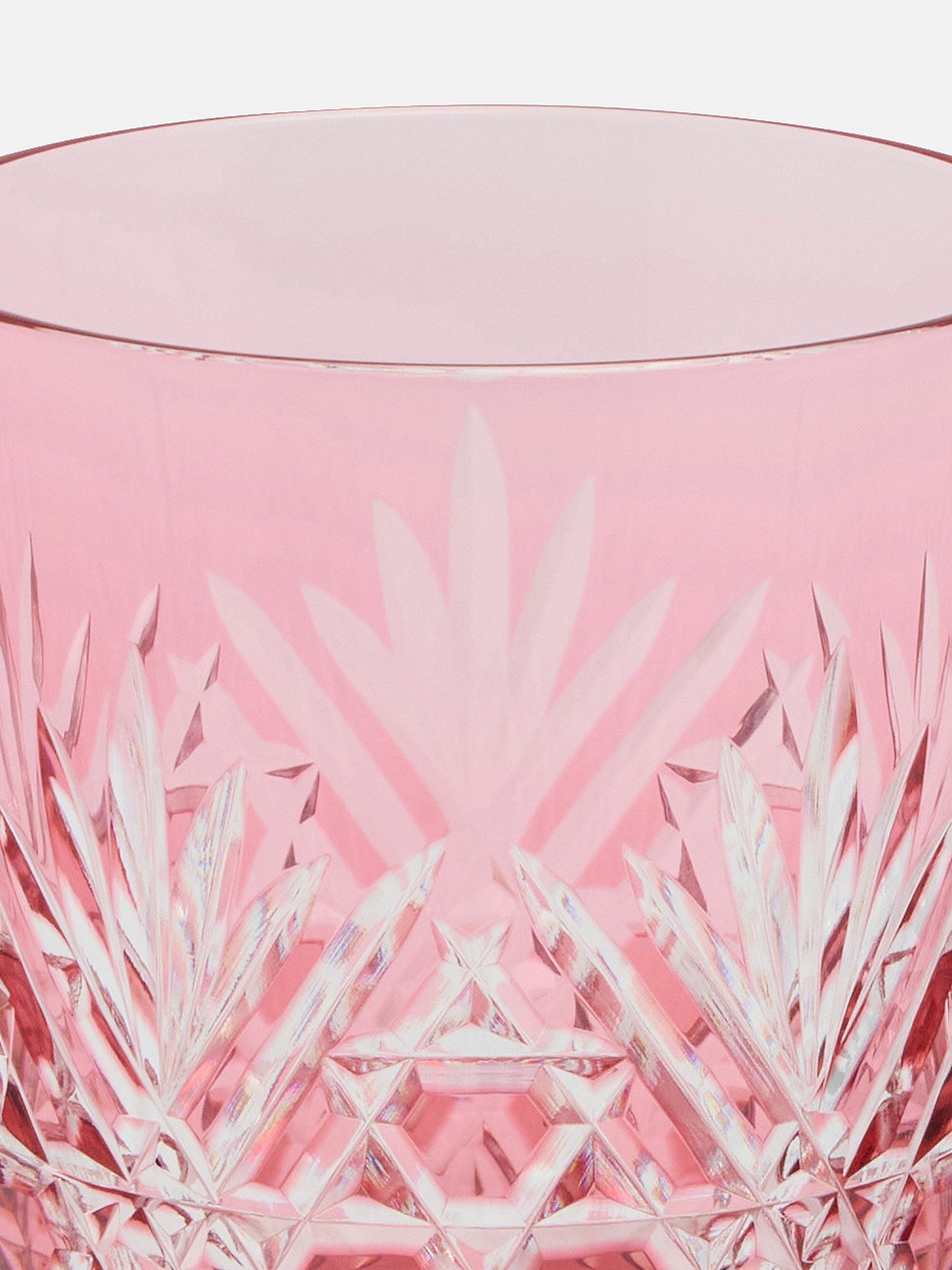 江戸切子 笹の葉に六角籠目文 ペアロックグラス |ダイニング | WAKO