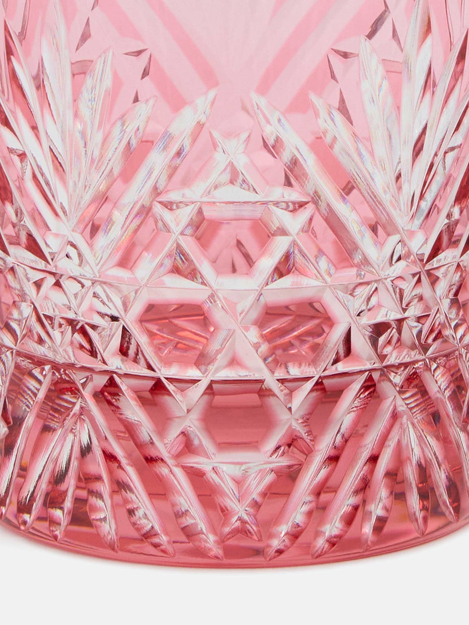 江戸切子 笹の葉に六角籠目文 ペアロックグラス |ダイニング | WAKO