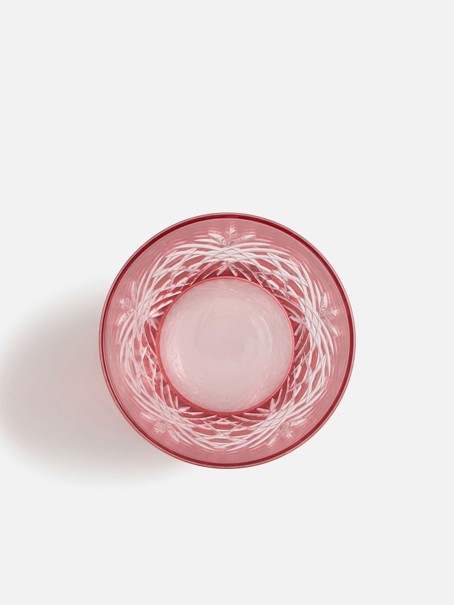 江戸切子 笹の葉に六角籠目文 ペアロックグラス |ダイニング | WAKO