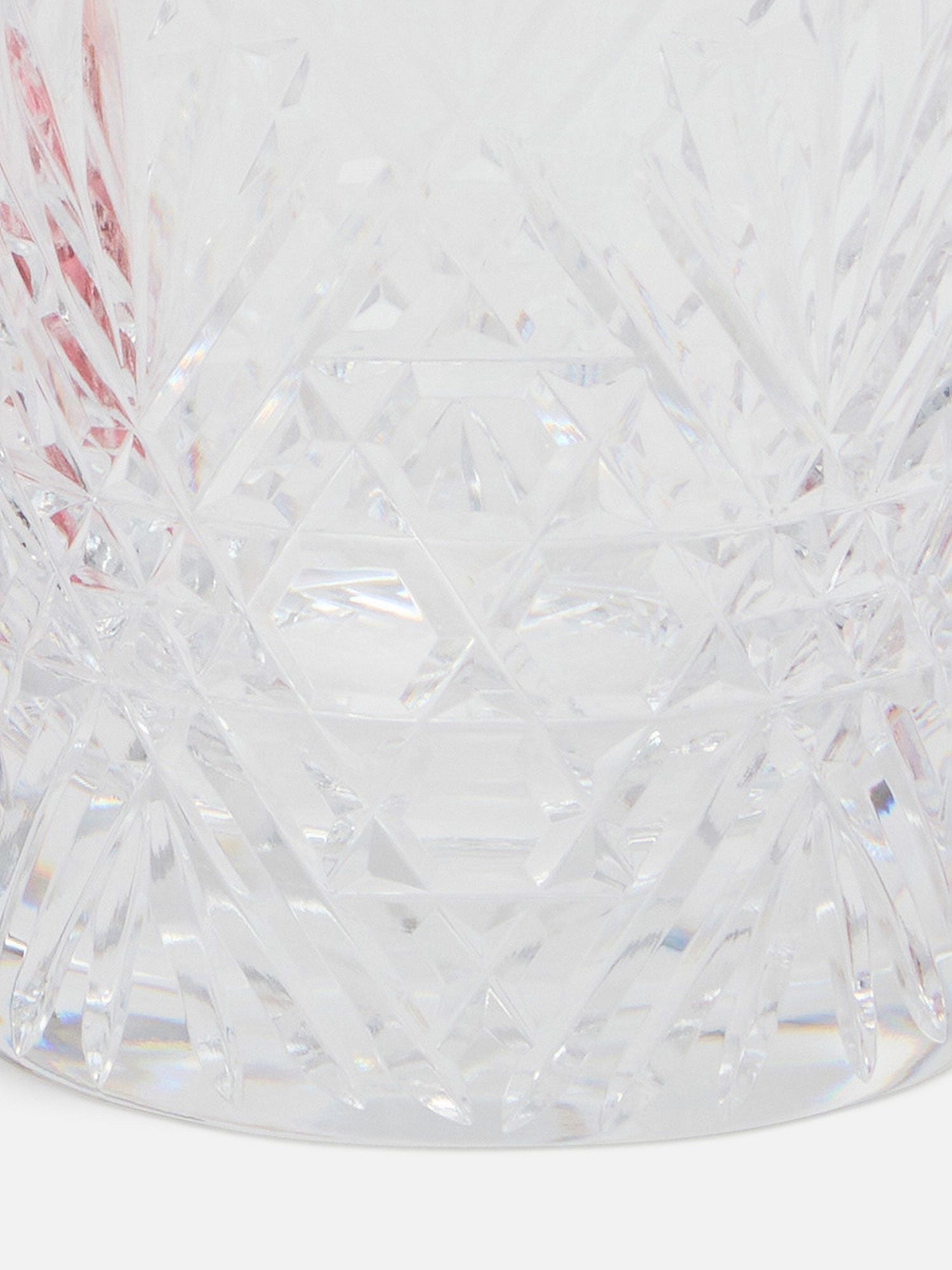 江戸切子 笹の葉に六角籠目文 ペアロックグラス |ダイニング | WAKO