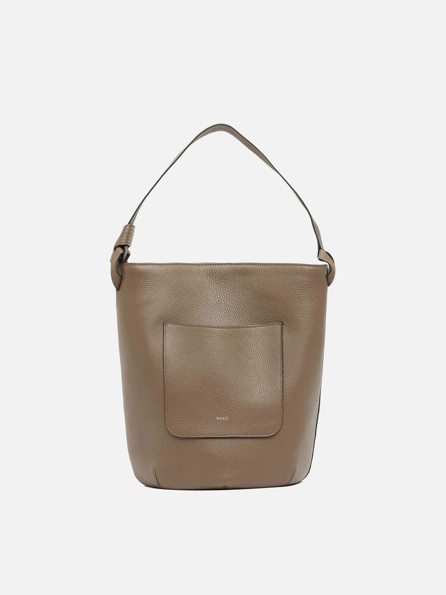 WAKO×MAURO GOVERNA バッグ WAKO CALLIE MISO ラージ ミディアムグレー