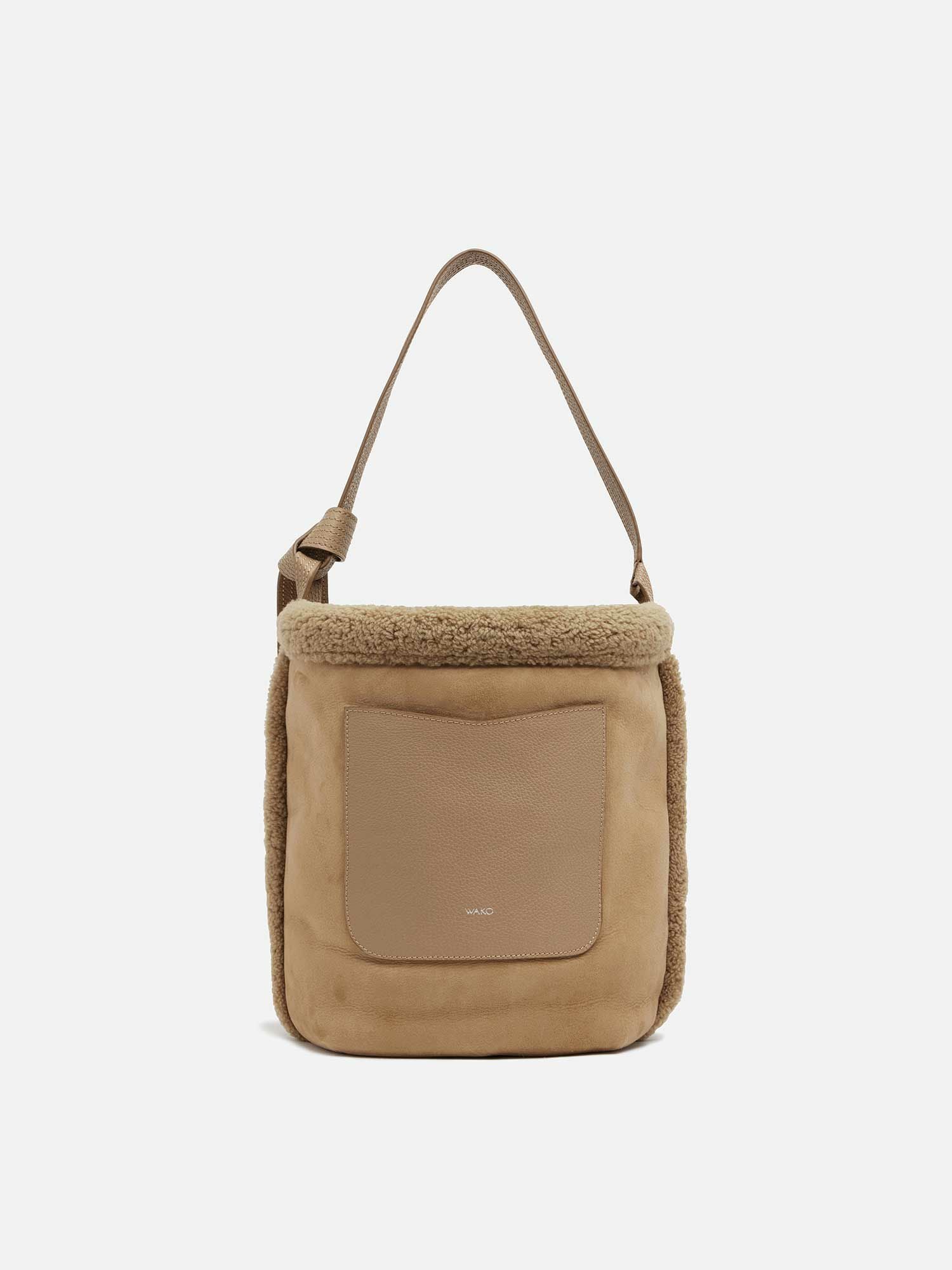 WAKO×MAURO GOVERNA バッグ WAKO CALLIE MISO ラージ ミディアムグレー