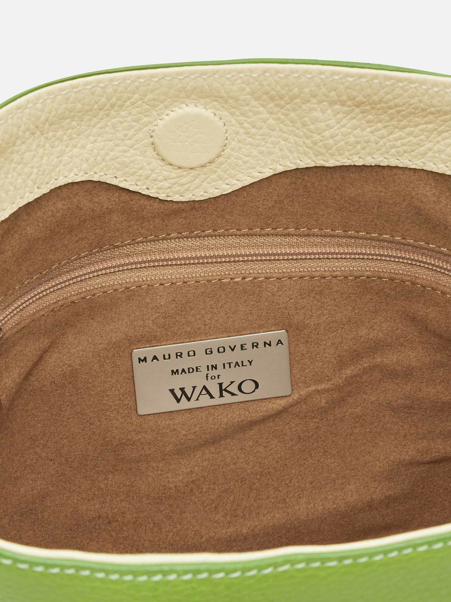 WAKO×MAURO GOVERNA バッグ WAKO CALLIE MISO スモール ライトグリーン