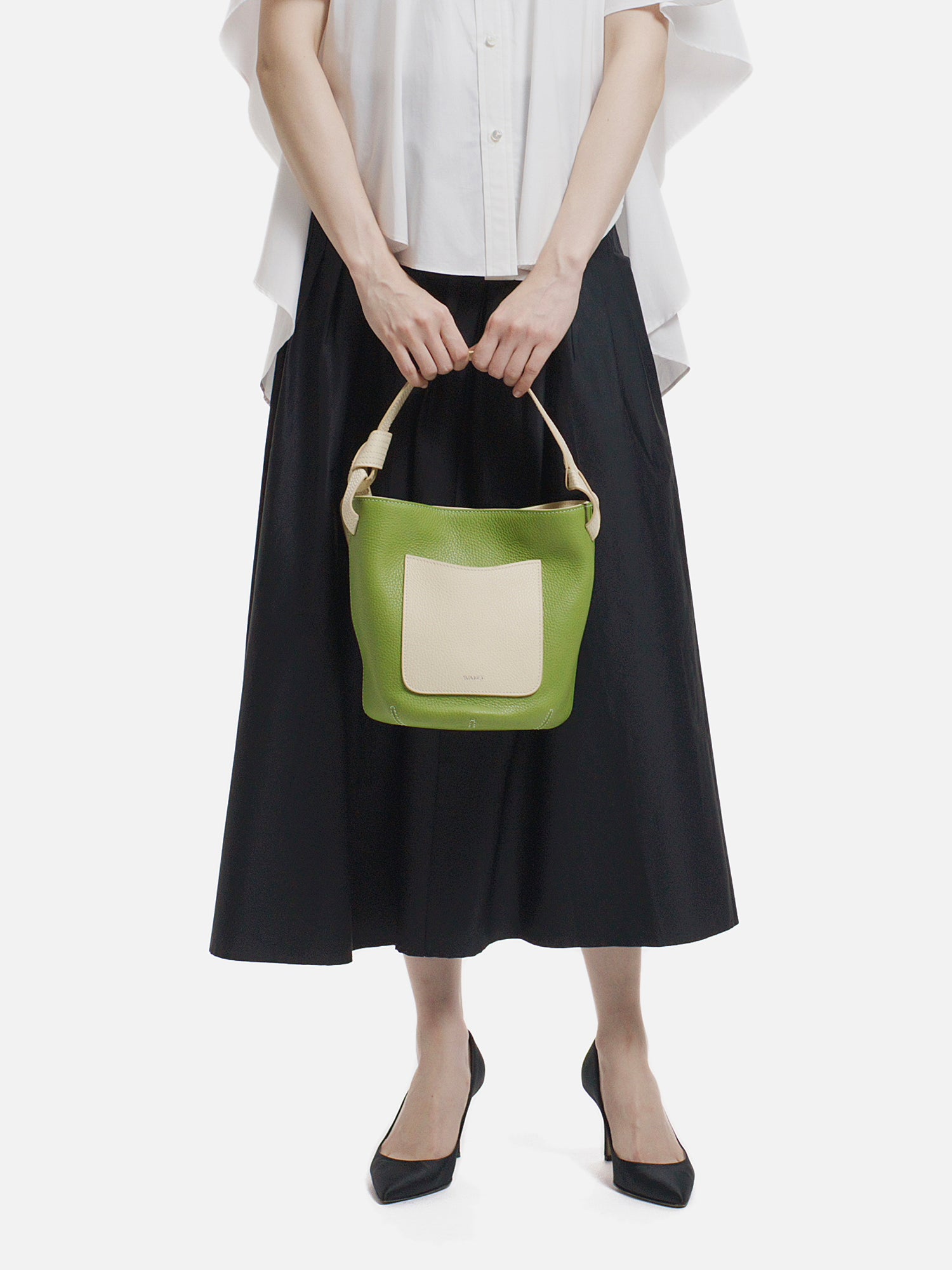 WAKO×MAURO GOVERNA バッグ WAKO CALLIE MISO スモール ライトグリーン