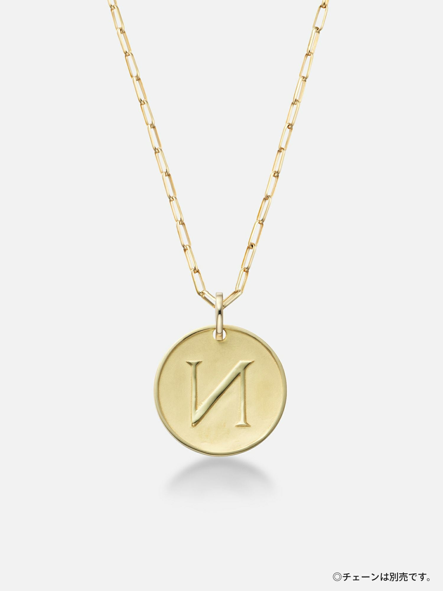 予約】パーソナルイニシャルペンダントトップ〈18KYG／イニシャル“T