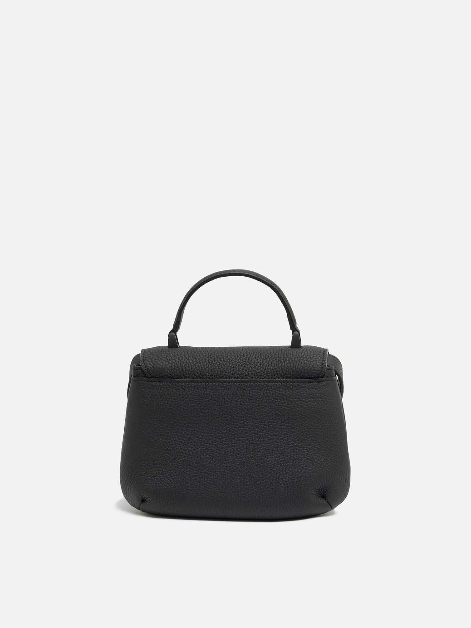 MANACO トップハンドルミニショルダーバッグ ブラック |ハンドバッグ