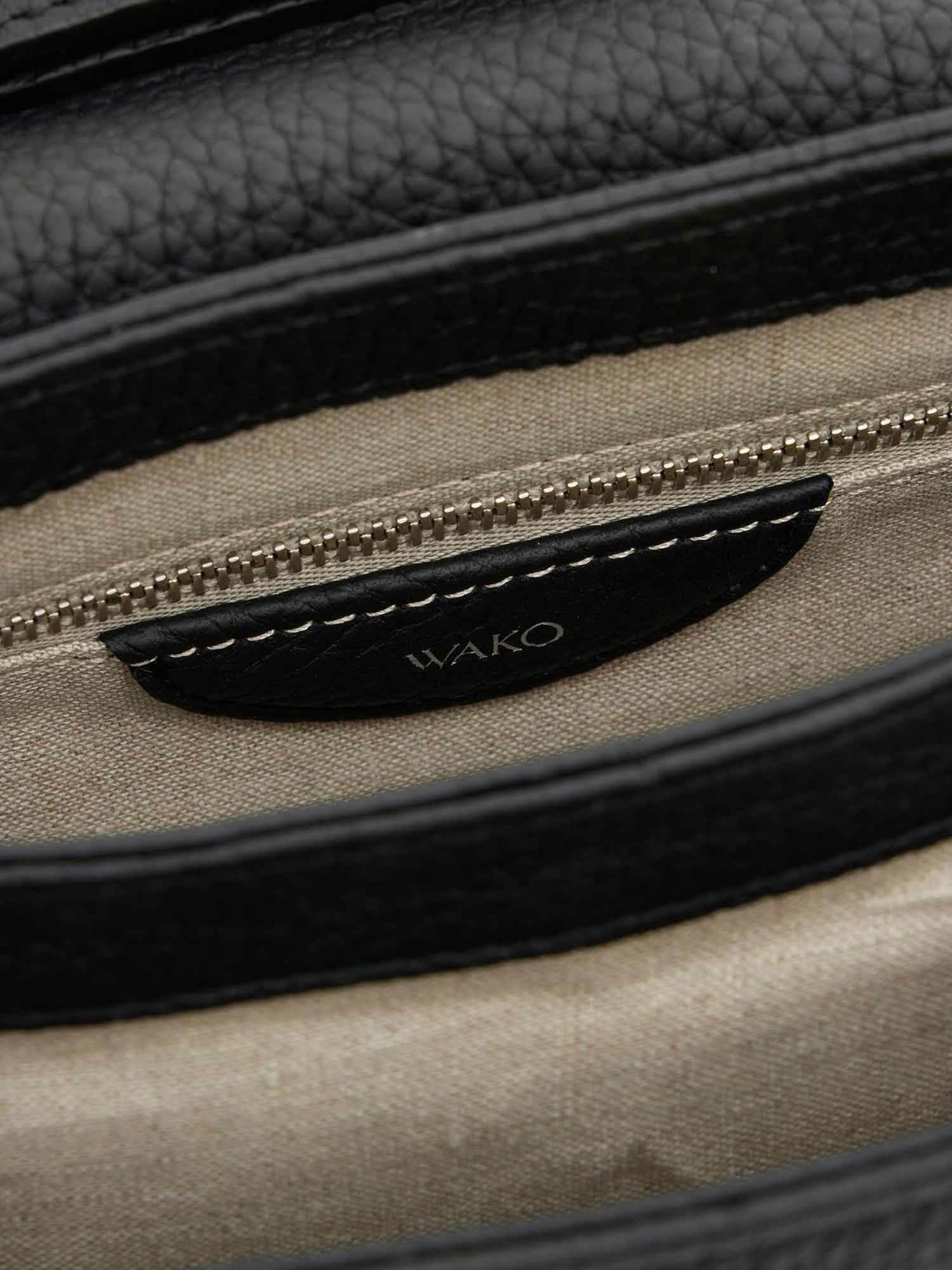 MANACO トップハンドルミニショルダーバッグ ブラック |ハンドバッグ