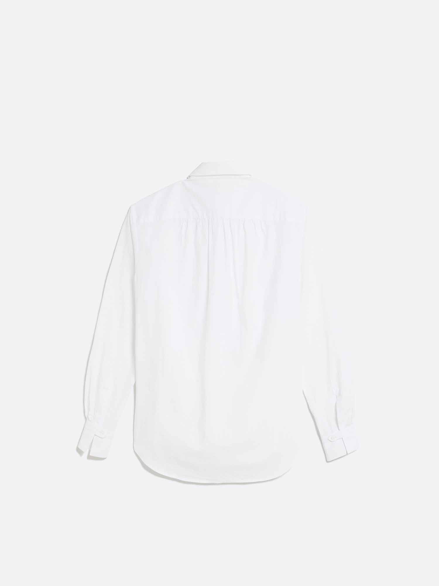 ブリエンヌ パリ ディス ブラウス シャツ バンドカラー 長袖 36 S 白 Bourrienne Paris X / ブリエンヌ パリ ディス】Linen Pullover Shirt