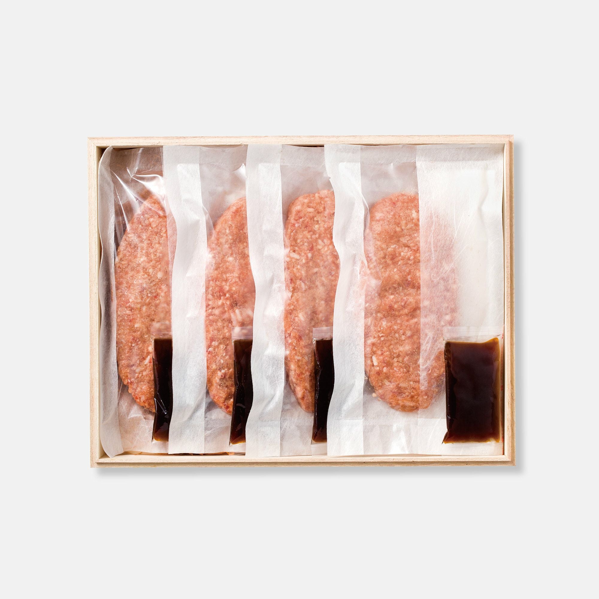 予約／冷凍品】松阪牛、南国パイン豚手ごねハンバーグ4袋* |産地直送品