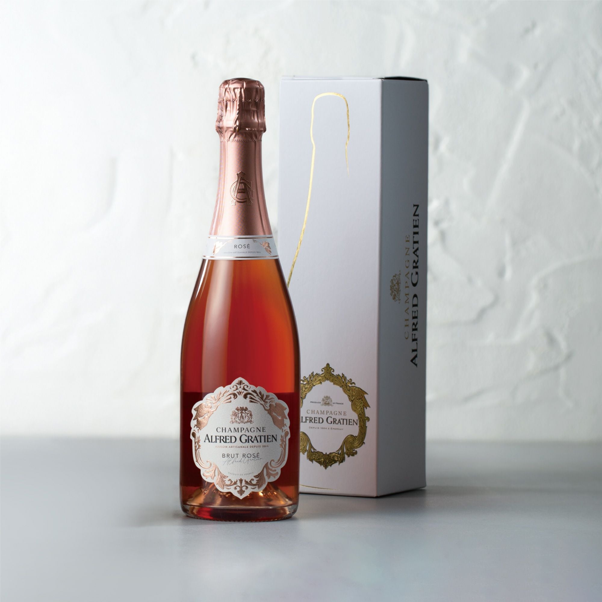 シャンパン「アルフレッド・グラシアン ブリュット ロゼ」〈専用箱入り