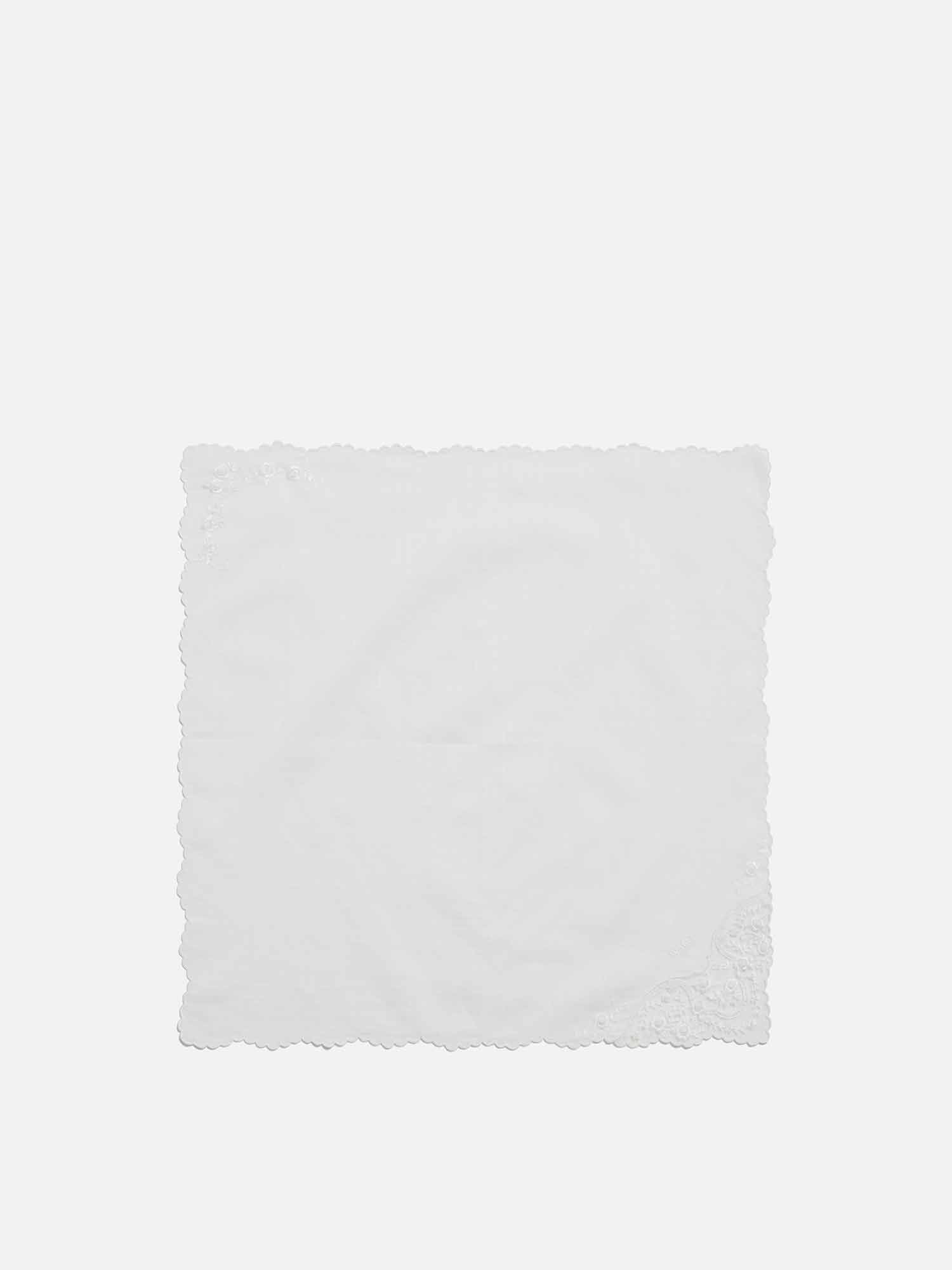 手刺繍ハンカチ ホワイト |刺繍・レース | WAKO公式オンライン