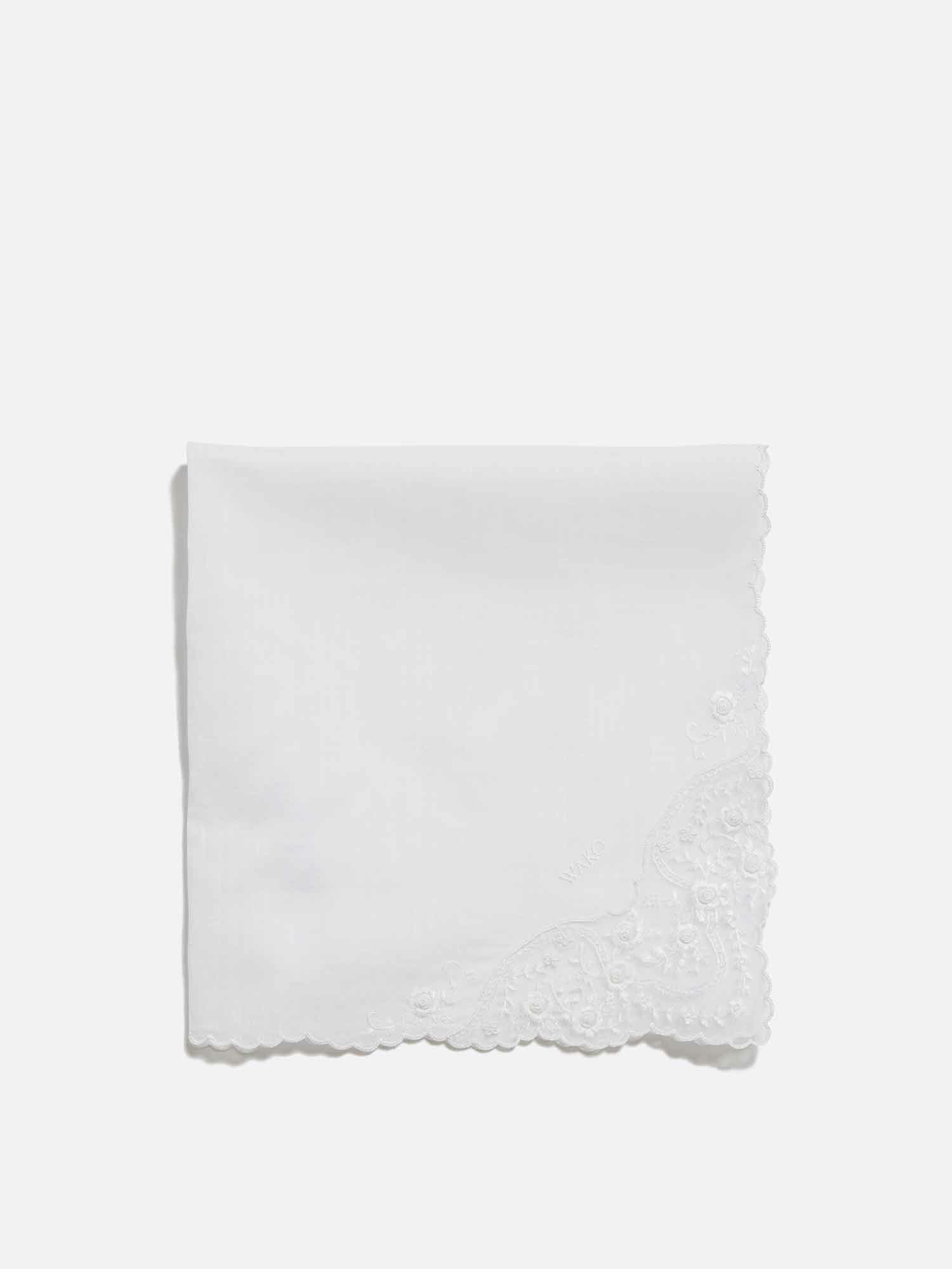 手刺繍ハンカチ ホワイト |刺繍・レース | WAKO公式オンライン