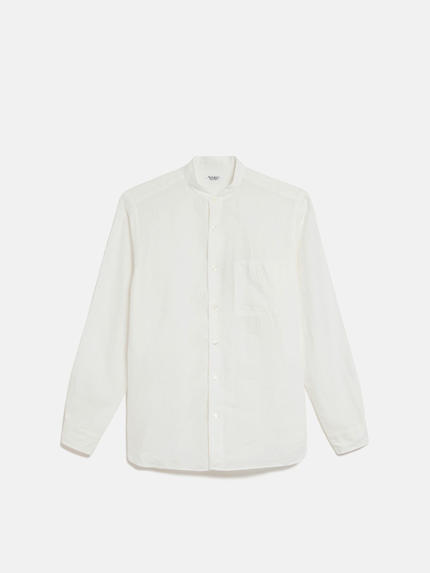 ブリエンヌ パリ ディス ブラウス シャツ バンドカラー 長袖 36 S 白 BOURRIENNE ParisX（ブリエンヌパリディス）の「BOURRIENNE PARIS X