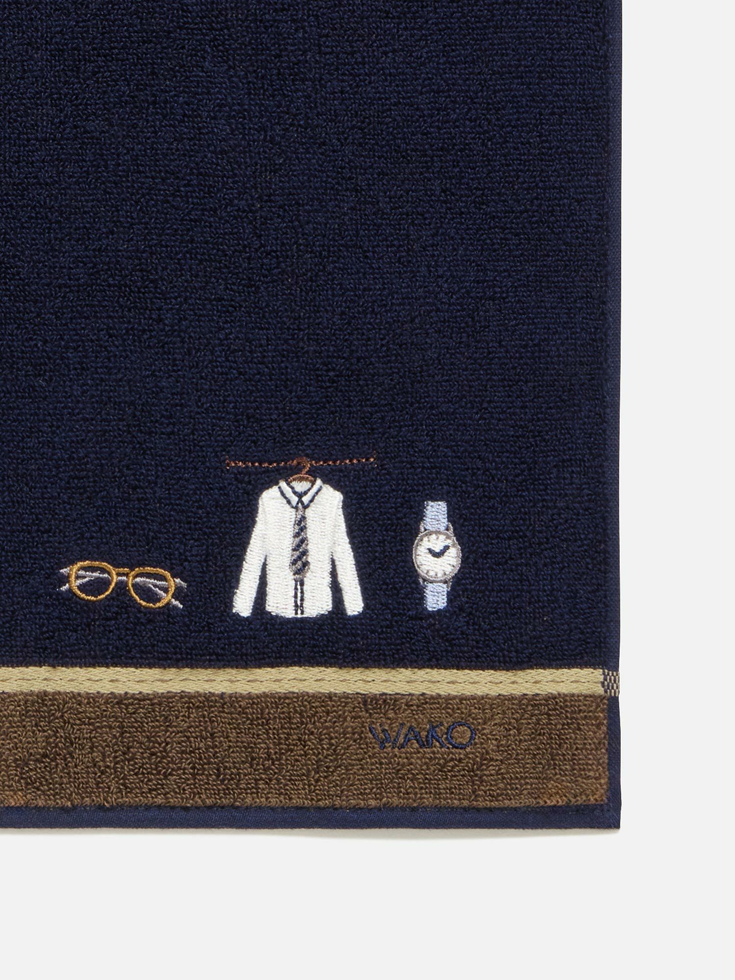 タオルハンカチ ネイビー |タオル | WAKO公式オンラインブティック