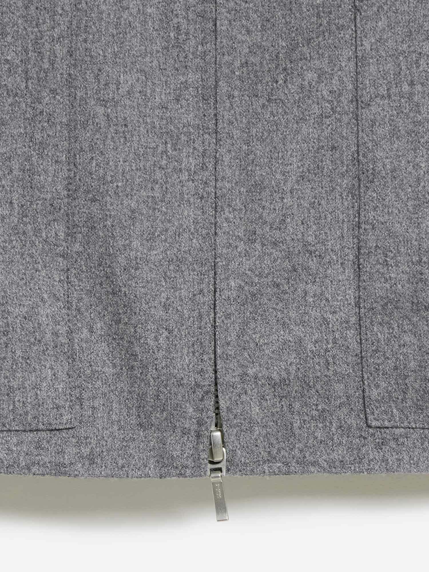 NEW CLOSET ノーカラージャケット ミディアムグレー |アウター