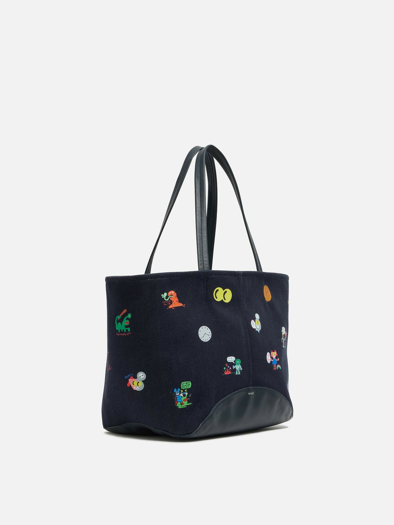 MANACO トートバッグ TOMASONコラボレーション ネイビー |トートバッグ