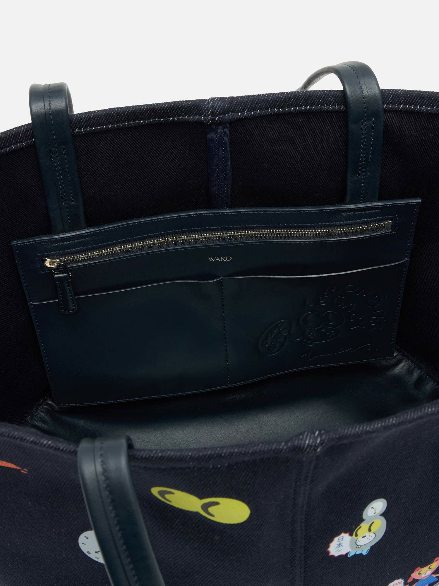 MANACO トートバッグ TOMASONコラボレーション ネイビー |トートバッグ