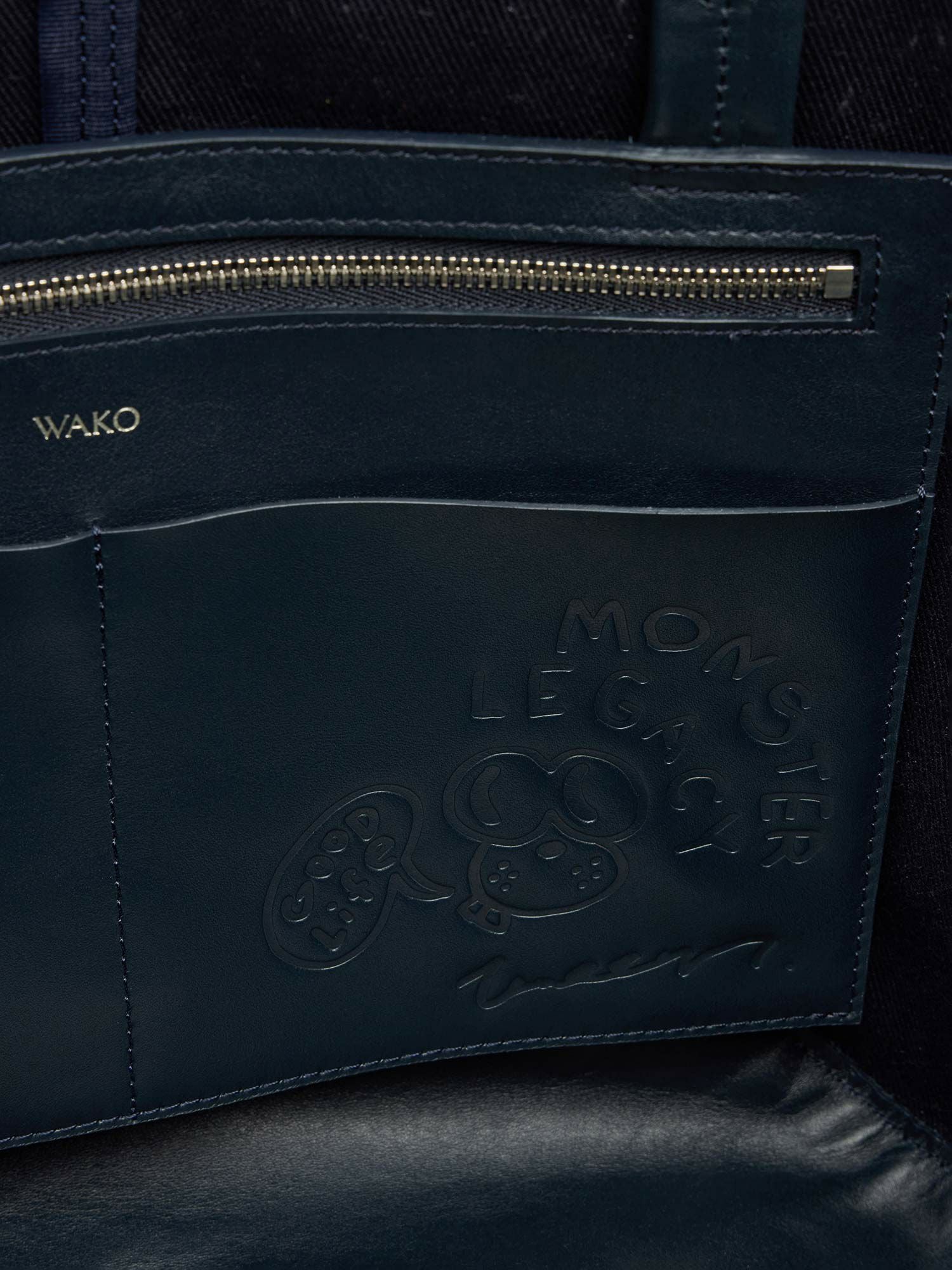 MANACO トートバッグ TOMASONコラボレーション ネイビー |トートバッグ