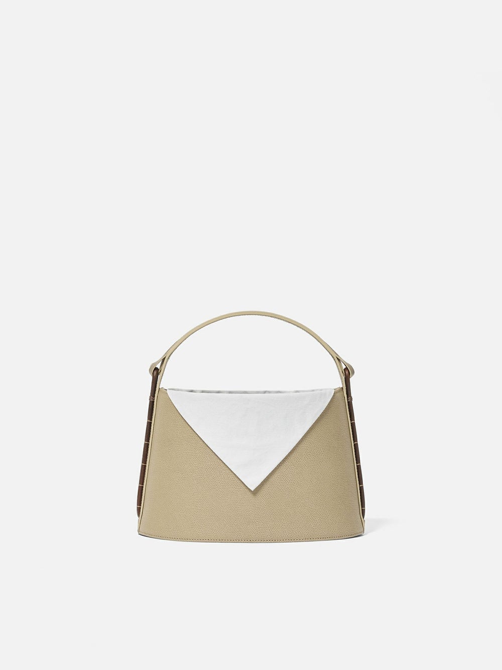 BYYO　Handbag オイスターグレー×ライトグレー