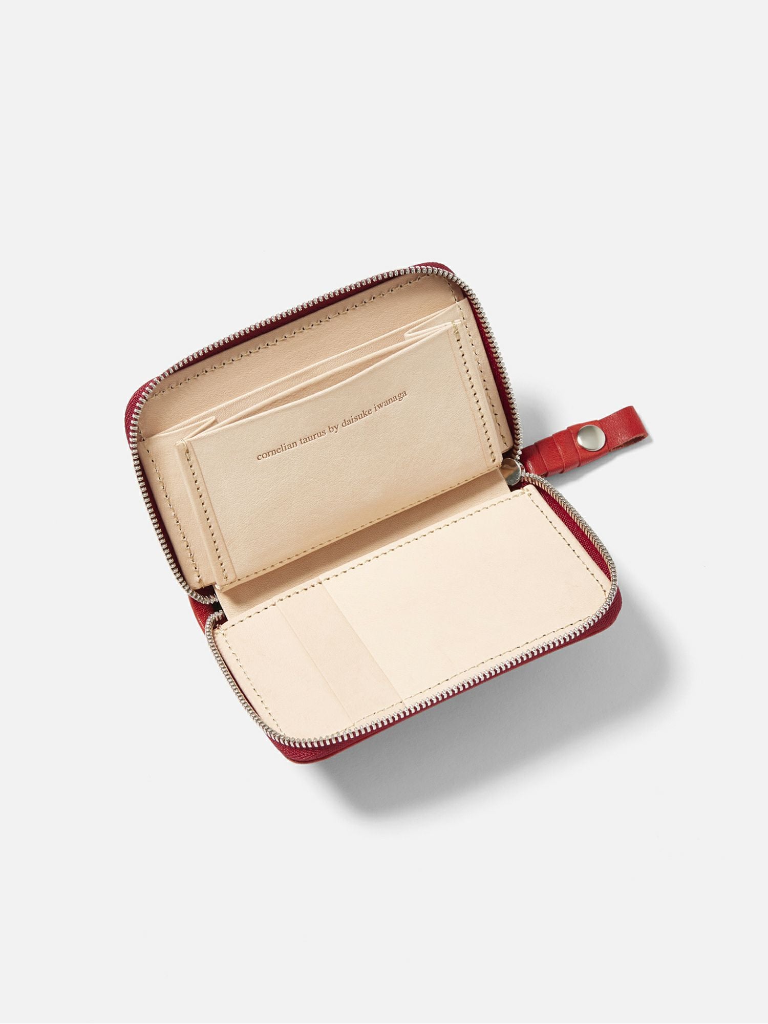 コーネリアンタウラス財布とカードケース、収納ポーチの３点セット cornelian taurus by daisuke iwanaga 2door card case レッド