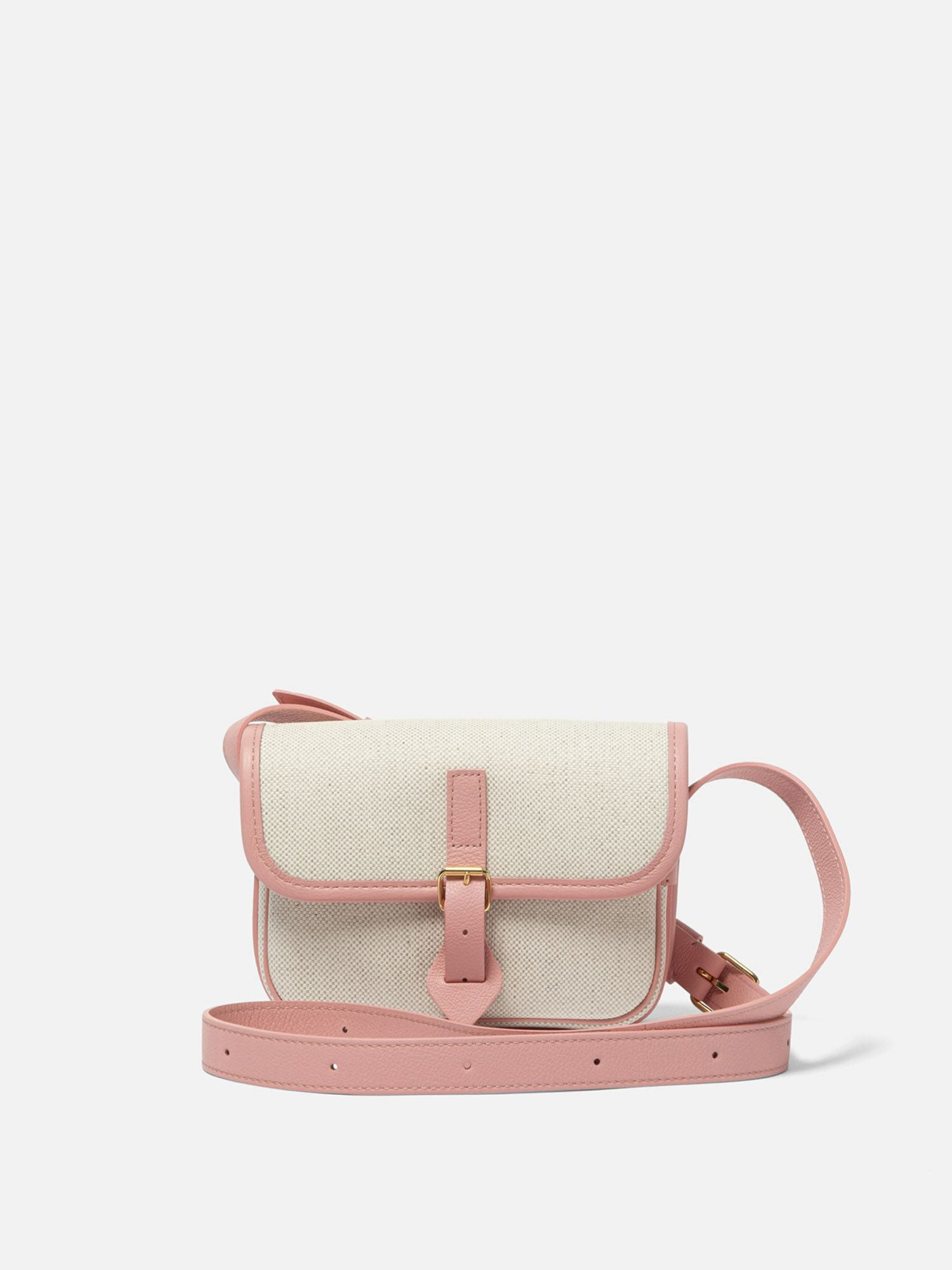 L/UNIFORM N°25 THE BELT BAG ナチュラル×ライトピンク |L UNIFORM