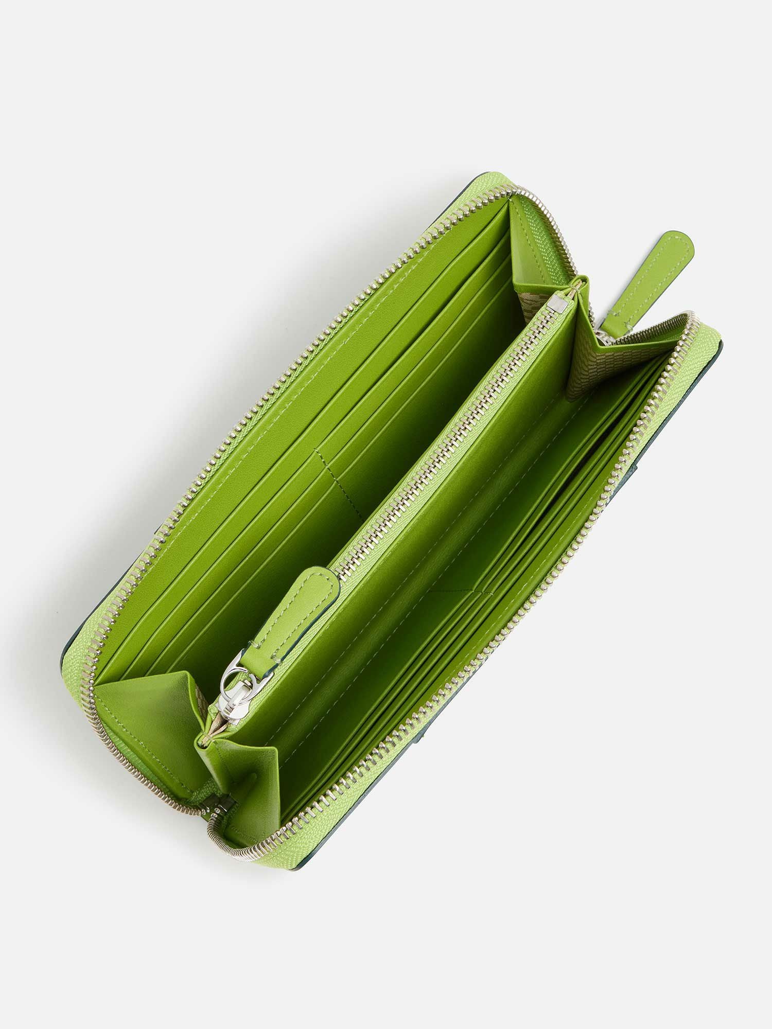 MANACO ロングウォレット イエローグリーン |長財布 | WAKO公式