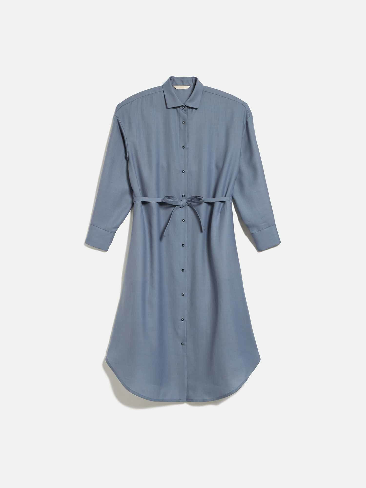 NEW CLOSET ロングシャツワンピース ブルー |NEW CLOSET | WAKO公式