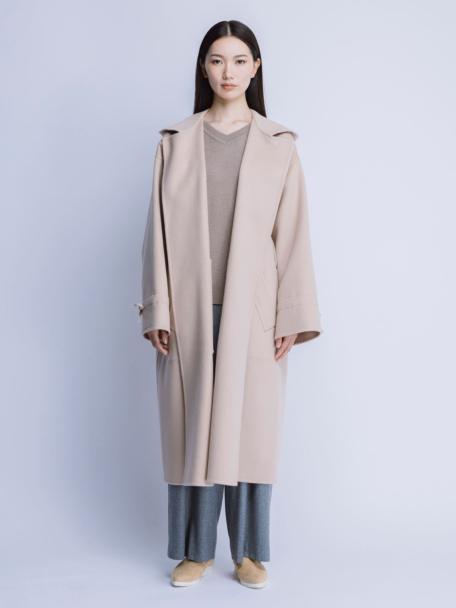 NEW CLOSET リバーフードコート ベージュ |アウター・ジャケット