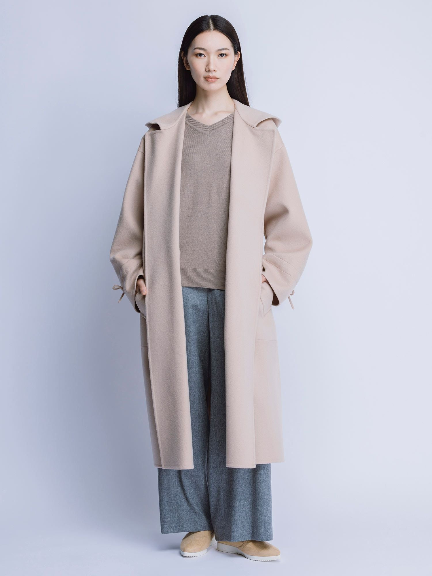 NEW CLOSET リバーフードコート ベージュ |アウター・ジャケット