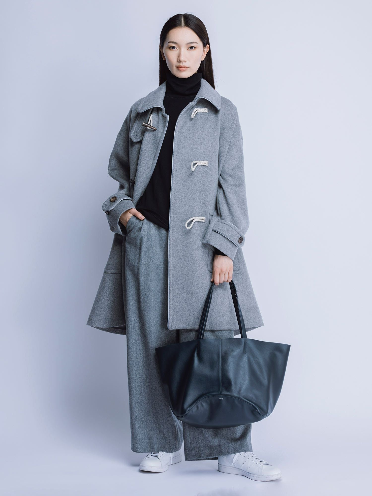 【即購入OK】WAKO 銀座和光　ツイードコート NEW CLOSET ダッフルコート ミディアムグレー |アウター・ジャケット