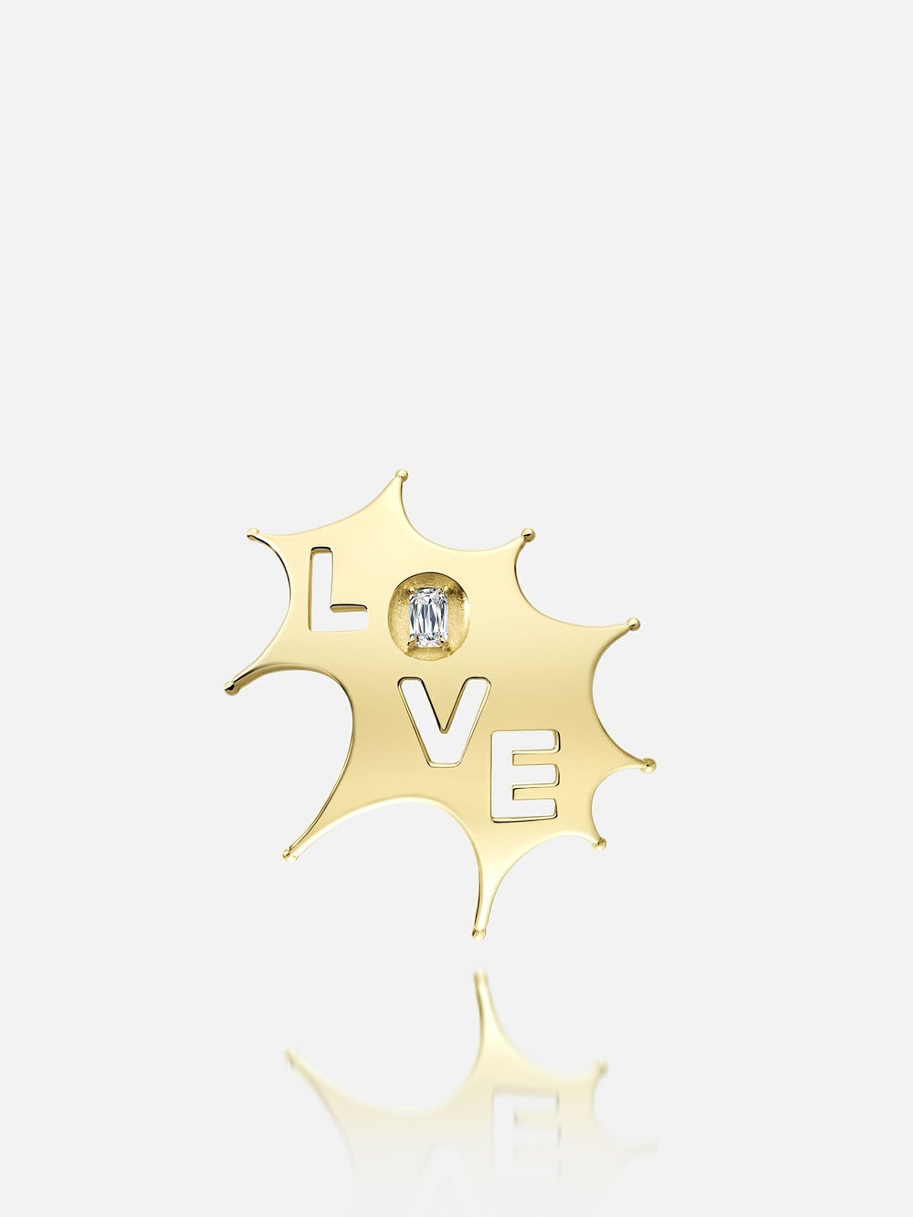 ブローチ〈18KYG アショカダイヤモンド〉