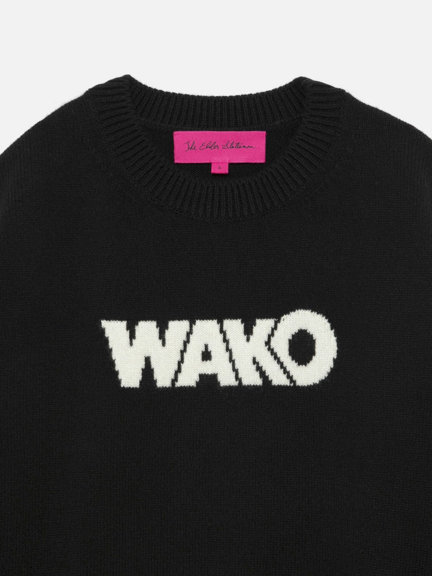 The Elder Statesman WAKO CREW BLACK |The Elder Statesman | WAKO